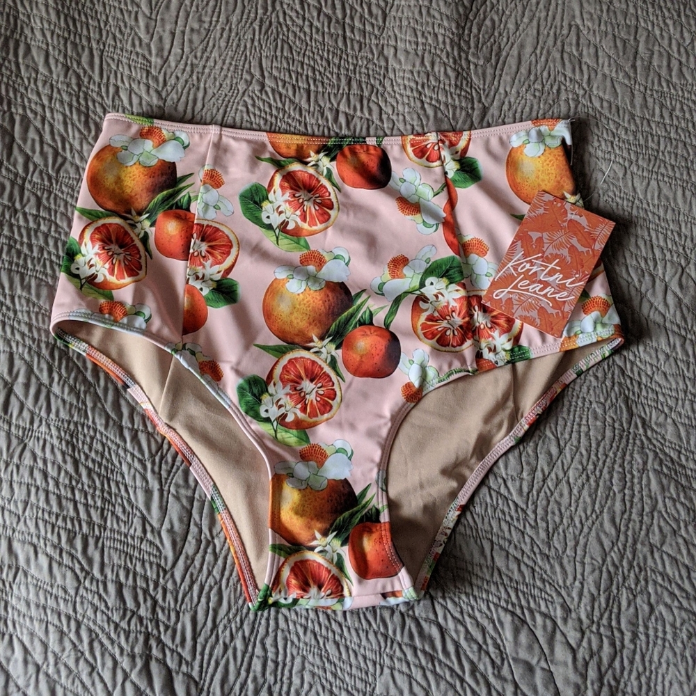 🍊Kortni Jeane cut-high grapefruit bottoms
